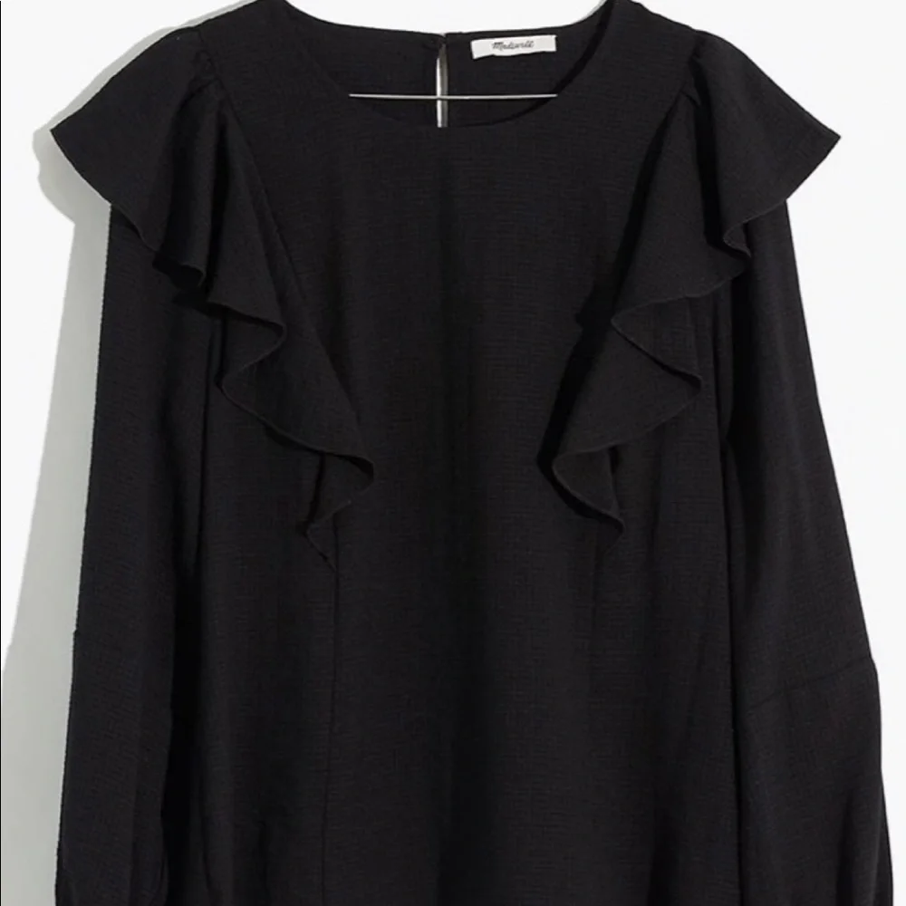 Madewell Ruffle-Front Top - Picture 8 of 8